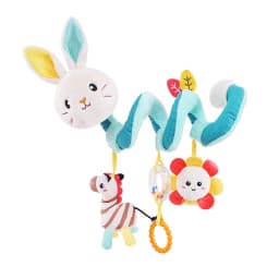 Car Seat Toys for Babies Rattle Mirror Crinkle Squeaky Carseat Stroller Toys 0-6 Months Developmental Newborn Baby Girl Gifts