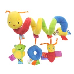 Car Seat Toys for Babies Rattle Mirror Crinkle Squeaky Carseat Stroller Toys 0-6 Months Developmental Newborn Baby Girl Gifts