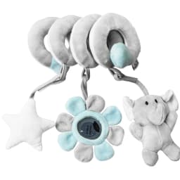 Car Seat Toys for Babies Rattle Mirror Crinkle Squeaky Carseat Stroller Toys 0-6 Months Developmental Newborn Baby Girl Gifts