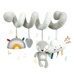 Car Seat Toys for Babies Rattle Mirror Crinkle Squeaky Carseat Stroller Toys 0-6 Months Developmental Newborn Baby Girl Gifts