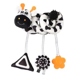 Car Seat Toys for Babies Rattle Mirror Crinkle Squeaky Carseat Stroller Toys 0-6 Months Developmental Newborn Baby Girl Gifts