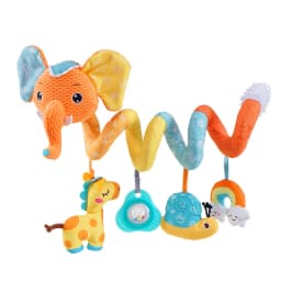 Car Seat Toys for Babies Rattle Mirror Crinkle Squeaky Carseat Stroller Toys 0-6 Months Developmental Newborn Baby Girl Gifts