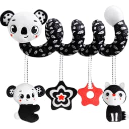 Car Seat Toys for Babies Rattle Mirror Crinkle Squeaky Carseat Stroller Toys 0-6 Months Developmental Newborn Baby Girl Gifts
