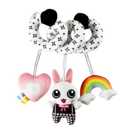 Car Seat Toys for Babies Rattle Mirror Crinkle Squeaky Carseat Stroller Toys 0-6 Months Developmental Newborn Baby Girl Gifts