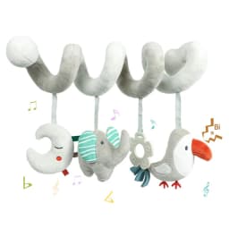 Car Seat Toys for Babies Rattle Mirror Crinkle Squeaky Carseat Stroller Toys 0-6 Months Developmental Newborn Baby Girl Gifts