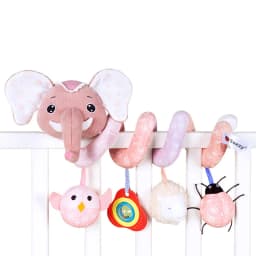Car Seat Toys for Babies Rattle Mirror Crinkle Squeaky Carseat Stroller Toys 0-6 Months Developmental Newborn Baby Girl Gifts