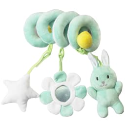 Car Seat Toys for Babies Rattle Mirror Crinkle Squeaky Carseat Stroller Toys 0-6 Months Developmental Newborn Baby Girl Gifts