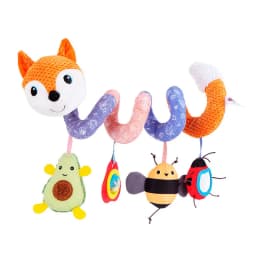 Car Seat Toys for Babies Rattle Mirror Crinkle Squeaky Carseat Stroller Toys 0-6 Months Developmental Newborn Baby Girl Gifts