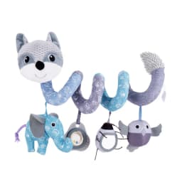 Car Seat Toys for Babies Rattle Mirror Crinkle Squeaky Carseat Stroller Toys 0-6 Months Developmental Newborn Baby Girl Gifts