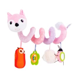 Car Seat Toys for Babies Rattle Mirror Crinkle Squeaky Carseat Stroller Toys 0-6 Months Developmental Newborn Baby Girl Gifts