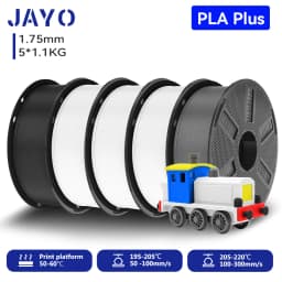 JAYO 3D PETG/PLA/PLA PLUS Printer Filament 1.75mm 5.5KG 100% No Bubble Non-Toxic 3D Printing Materials for 3D Printer&3D Pen
