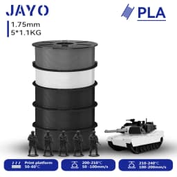 JAYO 3D PETG/PLA/PLA PLUS Printer Filament 1.75mm 5.5KG 100% No Bubble Non-Toxic 3D Printing Materials for 3D Printer&3D Pen