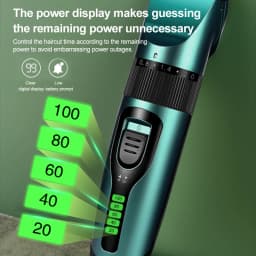Electric Hair Clipper Wireless Professional Trimmer LED Display Ceramic Blade Household Low Noise Men Hair Clipper Haircut Tool