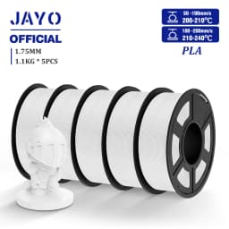 JAYO 5 Rolls 3D Filament PLA/PLA META/PETG/SILK PLA+/Wood/PLA Marblel/ APLA 1.75mm1.1KG 3D Printer Filament for FDM Muticolor