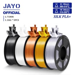 JAYO 5 Rolls 3D Filament PLA/PLA META/PETG/SILK PLA+/Wood/PLA Marblel/ APLA 1.75mm1.1KG 3D Printer Filament for FDM Muticolor