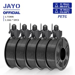 JAYO 5 Rolls 3D Filament PLA/PLA META/PETG/SILK PLA+/Wood/PLA Marblel/ APLA 1.75mm1.1KG 3D Printer Filament for FDM Muticolor