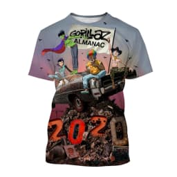 Rock Band Gorillaz 3d Printed T-shirt Men Women Fashion T-shirt Kids Hip Hop Tops Tees Punk Tshirt Graphic T Shirt Mens Clothing