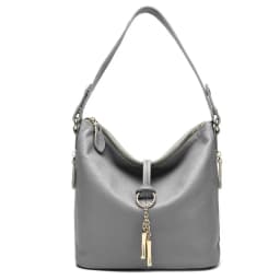Zency Elegant Women Red Leather Handbag 100% Genuine Leather Lady Hobo Bag Charming Ring Medium Shoulder Bag Bright Yellow Bags