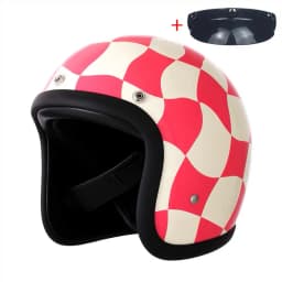 Vintage 500TX Open Face Motorcycle Helmet Retro Scooter Riding 3/4 Jet Casco Moto Capacete Japanese Korea Style BLD