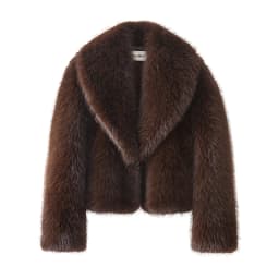 Neo Mint Street Fashion Shawl Collar Faux Fox Fur Coat Women 2024 Winter Cool Girls Black Short Fur Jacket Vintage Chic Overcoat
