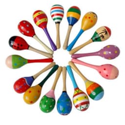 1Pc Baby Music Toys Baby Toys Wooden Kid Child Sand Hammer Early Education Tool Rattle Musical Instrument Percussion Toy Gifts