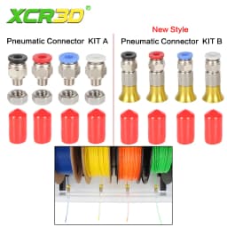 XCR 3D Printer Filament Dryer Box Pneumatic Connector with Nut for PLA ABS Filaments 2.5x4mm PTFE Tube 3D Printer Accessories