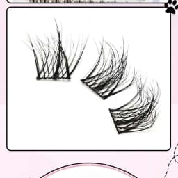 100 Clusters of DIY 5D Fluffy Eyelashes Makeup Eyelash Extension Natural Eyelash Bundle Personal Eyelash Grafting Tool
