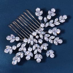 Silver Zirconia New Hair Comb Classic Flower Type Bridal Insert Comb Wedding Bridal Headpieces Jewelry Bridesmaid Gifts