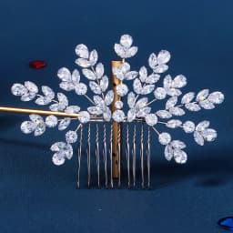 Silver Zirconia New Hair Comb Classic Flower Type Bridal Insert Comb Wedding Bridal Headpieces Jewelry Bridesmaid Gifts