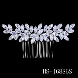 Silver Zirconia New Hair Comb Classic Flower Type Bridal Insert Comb Wedding Bridal Headpieces Jewelry Bridesmaid Gifts