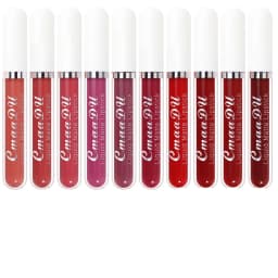 CmaaDu 6pcs/10pcs/set velvet matte durable waterproof easy color non-stick cup texture silky saturation high lip gloss