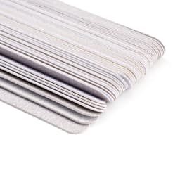 10 Pcs Half Moon Removable Sandpaper Nail File With Steel Handle 80/100/180/240 Metal Replacement Files Pads Disposable Manicure