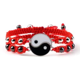 2Pcs/set Dragon Tai Chi Gossip Braided Bracelet for Women Men Best Friends Adjustable Yin Yang Bracelets Fashion Couple Jewelry