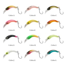 LETOYO Mini Trout Lure 1.2g Floating Minnow Trout Fishing Lure Micro Hard Lures Artificial Bait Wobblers For Trout Bass Perch