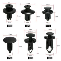 6 Size 60Pcs Auto Fastener Clips For Mazda 3 6 CX-5 323 5 CX5 2 626 Spoilers MX5 CX 5 GH CX-7 GG CX3 CX7 MPV RX