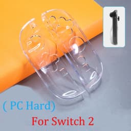 Crystal Hard Case Protective Cover Joycon Shell For Nintendo Switch 2/Oled NS Joy-Con Controller Transparent TPU Soft Protector