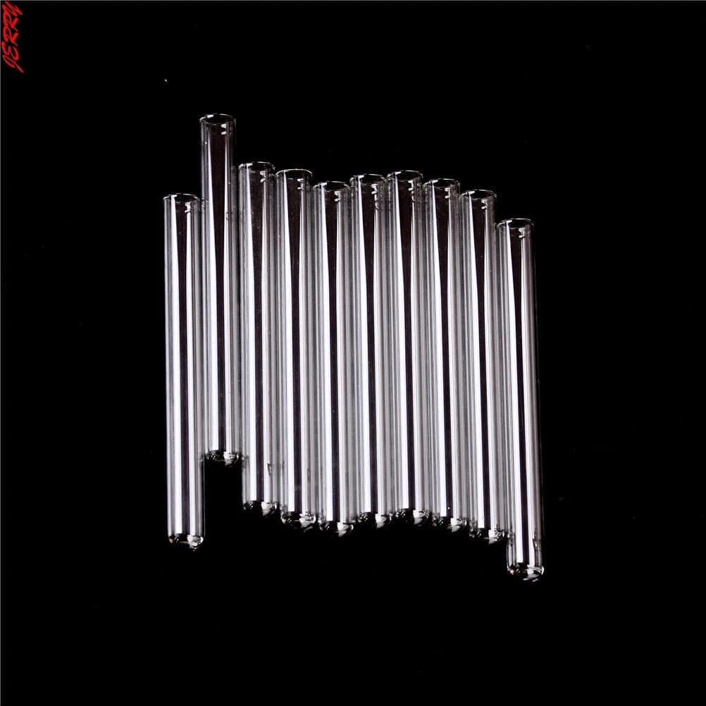 New 10pcs/batch Transparent Pyrex Glass Blow Tube 100mm Long Thick Wall Test Tube 10*100mm
