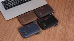 Baellerry RFID Simple Short Men Zipper Wallets Luxury Brand Card Holder Male Wallet Photo Holder Coin Pocket Man Money Clips