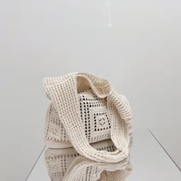 Simple Crochet Tote Bags Fashion Hollow Knitted Women's Bags Casual Female Shoulder Bags Ladies Shopping Top-Handle Bags Handbag