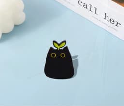 Enamel Pin Fashion Creative Animal Badge Pins Jewelry Children's Gift punk Style Small Cartoon Cute Black Cat Shape Metal