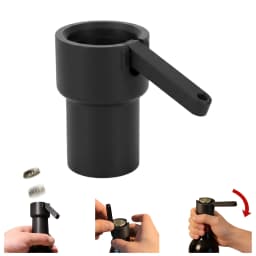 One Handed Push Down Bottle Opener Beer Cap Launcher Ergonomic Wall Mounted Lever Cool Bar Gadget Gift For Men Home Bar