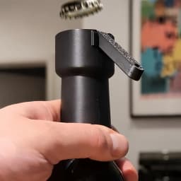 One Handed Push Down Bottle Opener Beer Cap Launcher Ergonomic Wall Mounted Lever Cool Bar Gadget Gift For Men Home Bar