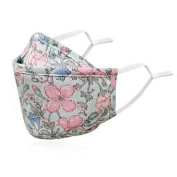 4 Styles New Upgrade Cotton Face Mask Covering Reusable Washable Solid Color Floral Printed Unisex Earloop Mask For Adult