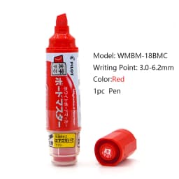 Pilot Whiteboard Marker 1.7-12mm 보드마카 6 Types Writing Point Erasable Refillable Liquid Ink Teacher, Training, Painting Marker