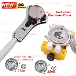 Watch Case Opener Watch Repair Tools Three Jaw Open Cover Tool Watch Bottom Opener for Watchmaker Adjustable Screw Back Remover