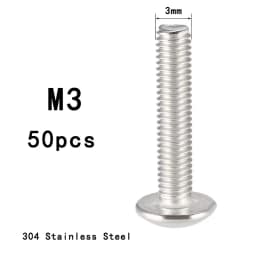 ZONSANTA ISO7380 M2 M2.5 M3 M4 M5 M6 304 A2 Round 304 Stainless Steel Screws Hex Socket Button Head Allen Bolt Mechanical Screw