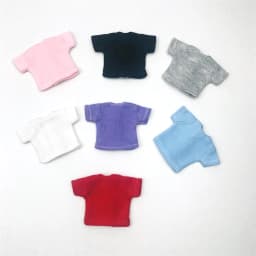 New OB11 Dolls Clothes T-shirt Black/Pink/Red/White/Blue Short Cute T-shirt for ob11,obitsu11,Molly,1/12 BJD Dolls Accessories