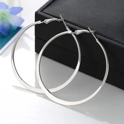 BLIJERY New Fashion Big Hoop Earrings Basketball Brincos Shiny Starry Large Circle Earrings for Women Jewelry Boucles d'oreill