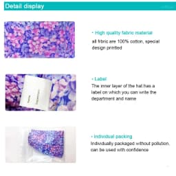 unisex Scrub Cap printing Adjustable size lab work cap girl accessories