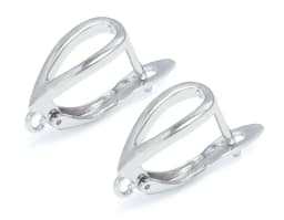Classic Hoop Earrings Accessories for Jewelry Making Sliver Gold Zircon Copper Earring Hooks Jewellery Making Supplies